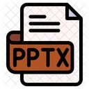 Pptx File Type File Format Icon
