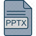 Pptx File Format Icon