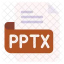 Pptx Document File Icon