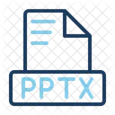 Pptx Document Data Icon