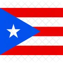 Pr Porto Rico Drapeaux Iso Icône