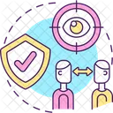Eye Contact Friendly Advice Icon