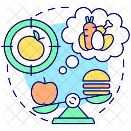 Practice mindful eating  Icon