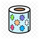 Gepragt Muster Toilette Symbol