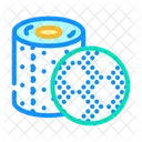 Gepragt Muster Toilette Symbol