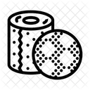 Gepragt Muster Toilette Symbol