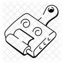 Pragewerkzeug Graveur Walze Symbol