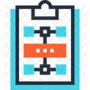 Area De Transferencia Diagrama Fluxograma Ícone