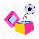 Prank Box Football Box Soccer Box Icon