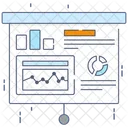 Prasentation Trendanalyse Statistik Icon