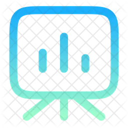 Präsentation Balkendiagramm  Symbol