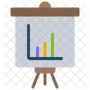 Präsentations-Whiteboard  Symbol