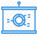 Prasentationsmeeting Moderator Wachstumsdiagramm Symbol