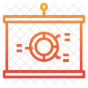 Prasentationsmeeting Moderator Wachstumsdiagramm Symbol