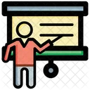 Prasentation Lehrer Whiteboard Symbol