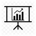 Prasentationstafel Linienbalkendiagramm Balkendiagramm Icon