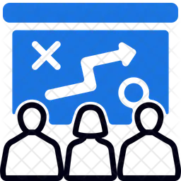Taktiken präsentieren  Symbol