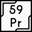 Praseodimio Tabla Periodica Quimica Icon