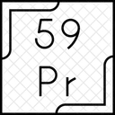 Praseodimio Tabla Periodica Quimica Icon
