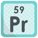 Praseodymium Periodic Table Chemists Icon