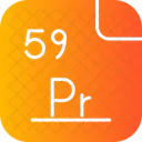 프라세오디뮴 주기율표 화학 아이콘