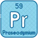 Praseodymium Chemistry Periodic Table Icon