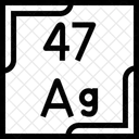 Prata Tabela Periodica Quimica Symbol