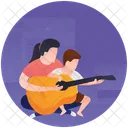 Pratique De La Guitare Amour Maternel Parentalite Icon