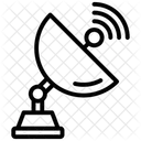 Prato Parabolico Antena Parabolica Radiotelescopio Ícone