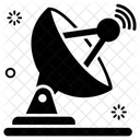 Prato Parabolico Satelite Antena Ícone