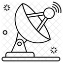 Prato Parabolico Satelite Antena Ícone