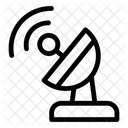 Prato Parabolico Satelite Antena Ícone
