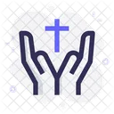 Pray Christian Religion Icon