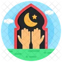 Pray Worship Muslim Obligation Icon