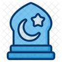 Pray Muslim Night Icon