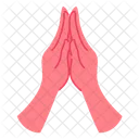 Pray Hand Gesture Icon