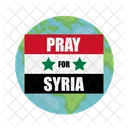 Syria Disaster Flag Icon