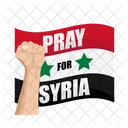 Syria Disaster Flag Symbol