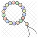 Prayer Beads Lineal Color Icon Icon