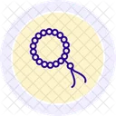 Prayer Beads Line Icon Icon