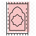 Prayer Mat Color Shadow Thinline Icon Icon