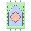 Prayer Mat Lineal Color Icon Icon