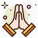 Praying Fitness Yoga Icon