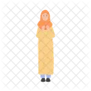 Ramadan Character Traditional Clothes Eid Mubarak Icon