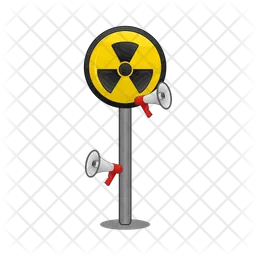 Precaución nuclear  Icono