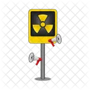 Precaucion Radiactiva Signo Nuclear Simbolo Nuclear Icono