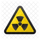 Precaucion Radiactiva Signo Nuclear Simbolo Radiactivo Icono