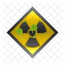 Precaucion Radiactiva Signo Nuclear Simbolo Nuclear Icono