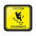 Tablero de starways de precaución  Icono