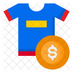 Precio de la camiseta  Icono